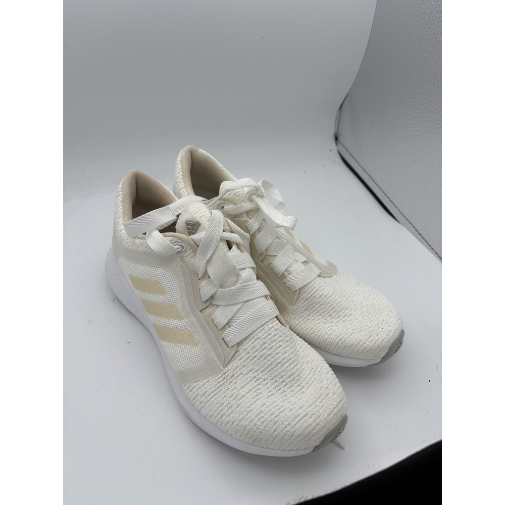 Adidas Edge Lux Shoes Womens Size 8 White Cream Mesh Running Sneakers FW9259